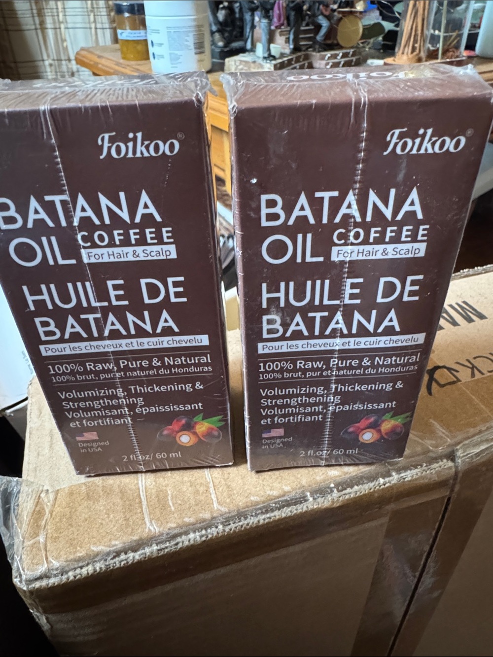 2 Boxes Foikoo Batana Oil Hair & Scalp Treatment —  New expire 2028